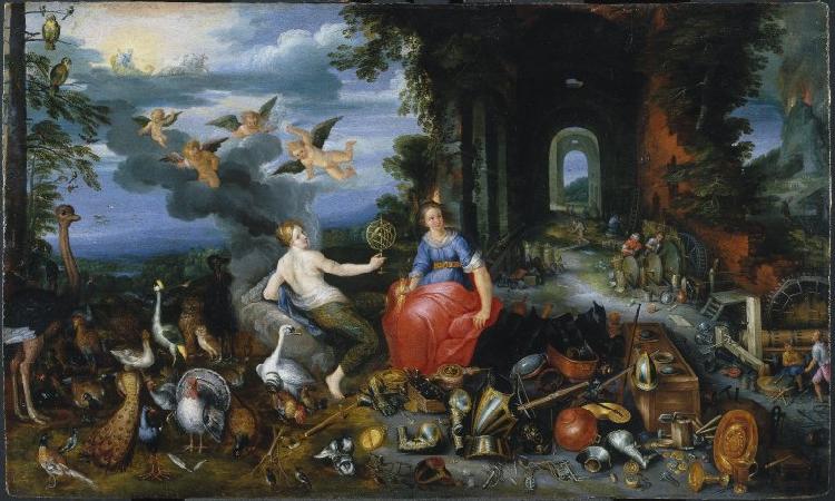 peter breughel the elder Allegory of Air and Fire China oil painting art